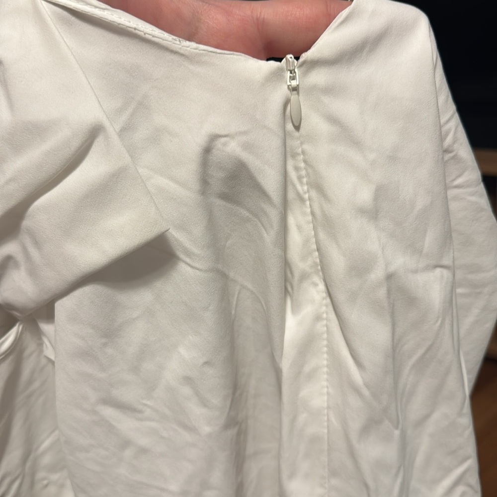 Square Bear “Never Too Much” White Puff Sleeve Bodysuit • NWT • Size S - Picture 6 of 10